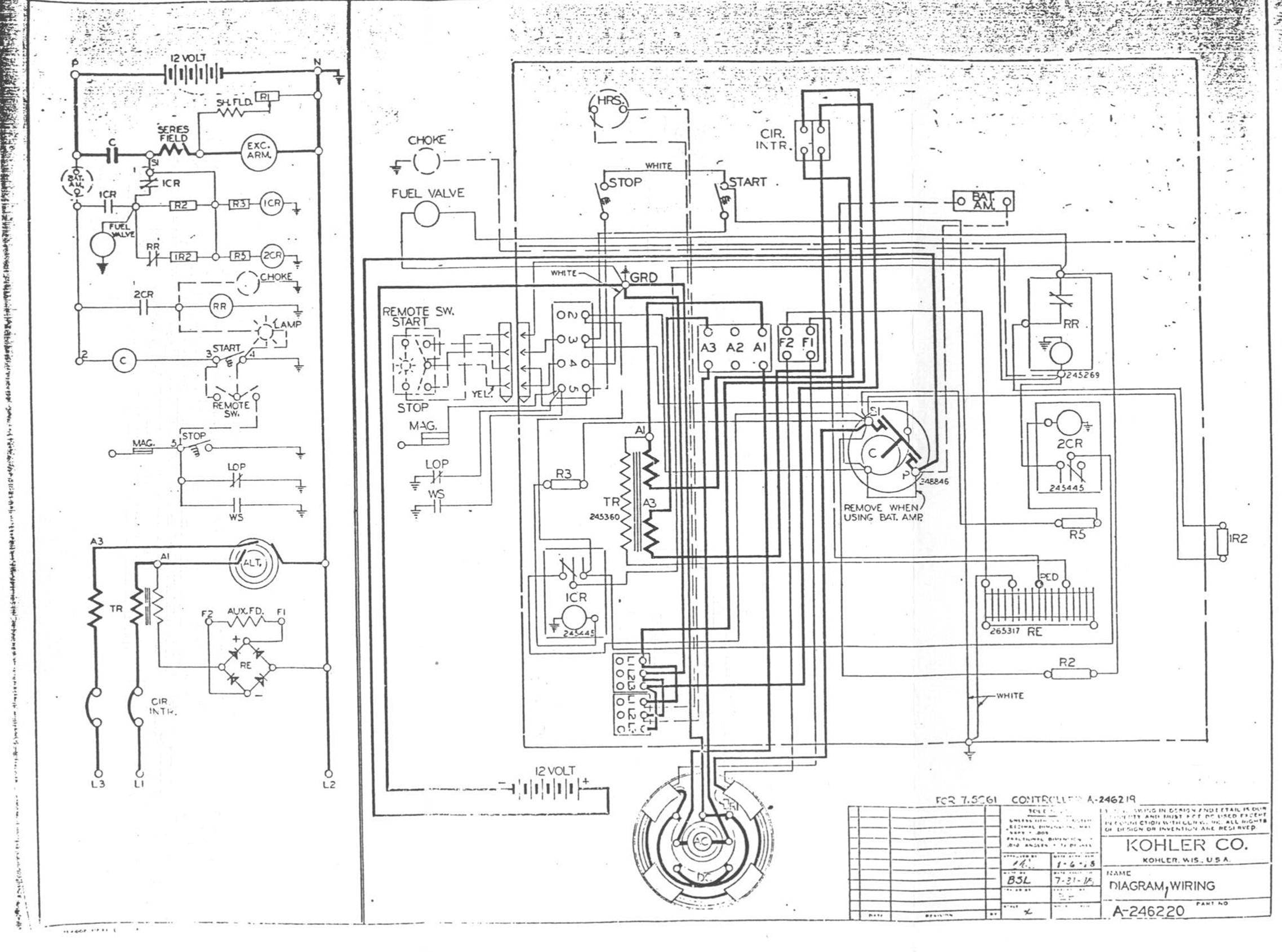 Kohler Generator 4cm21 Service Manual