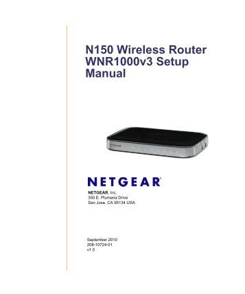 Netgear Wireless Router Setup Manual